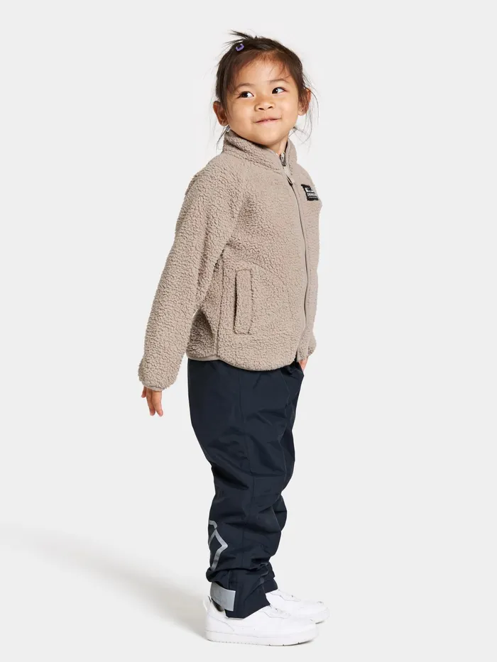 Kids Gibbs FullZip Beach Beige Didriksons Fleece and Midlayers