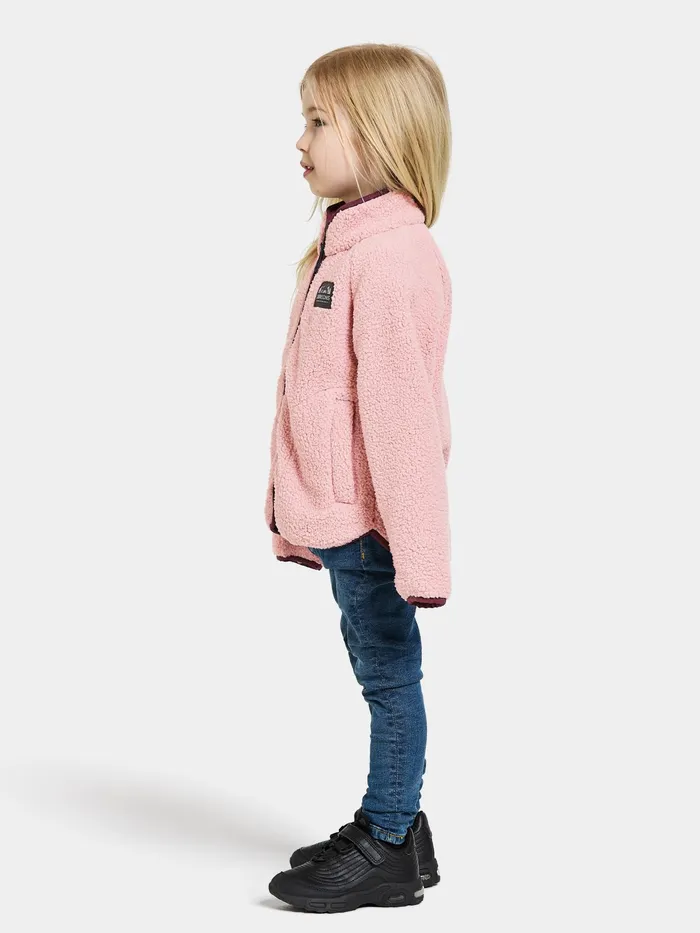 Kids Gibbs FullZip Dusty Pink Didriksons Fleece and Midlayers