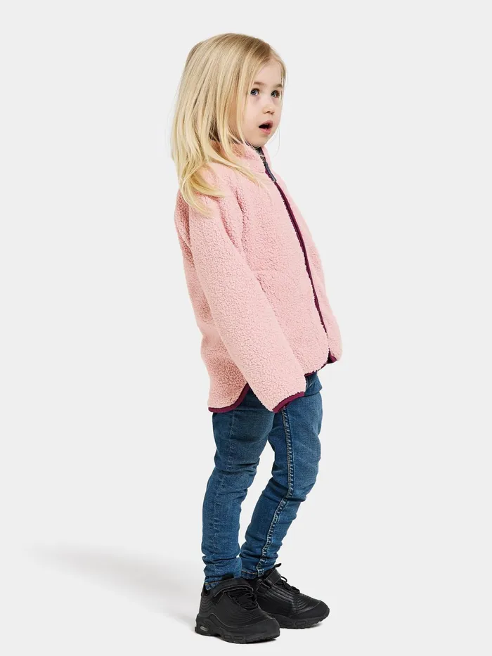 Kids Gibbs FullZip Dusty Pink Didriksons Fleece and Midlayers