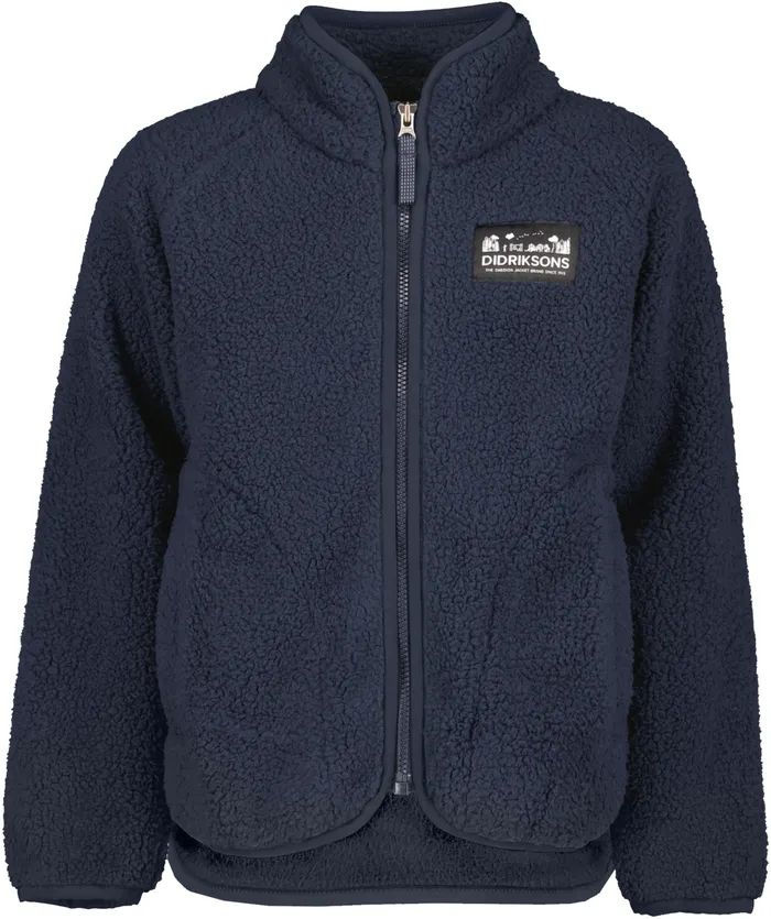 Kids Gibbs FullZip Navy Didriksons Fleece and Midlayers