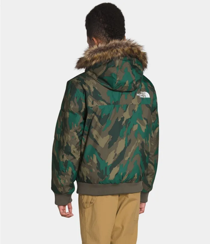 Kids Gotham Jacket Evergreen Mountain Camo Print The North Face Jackets and Vests