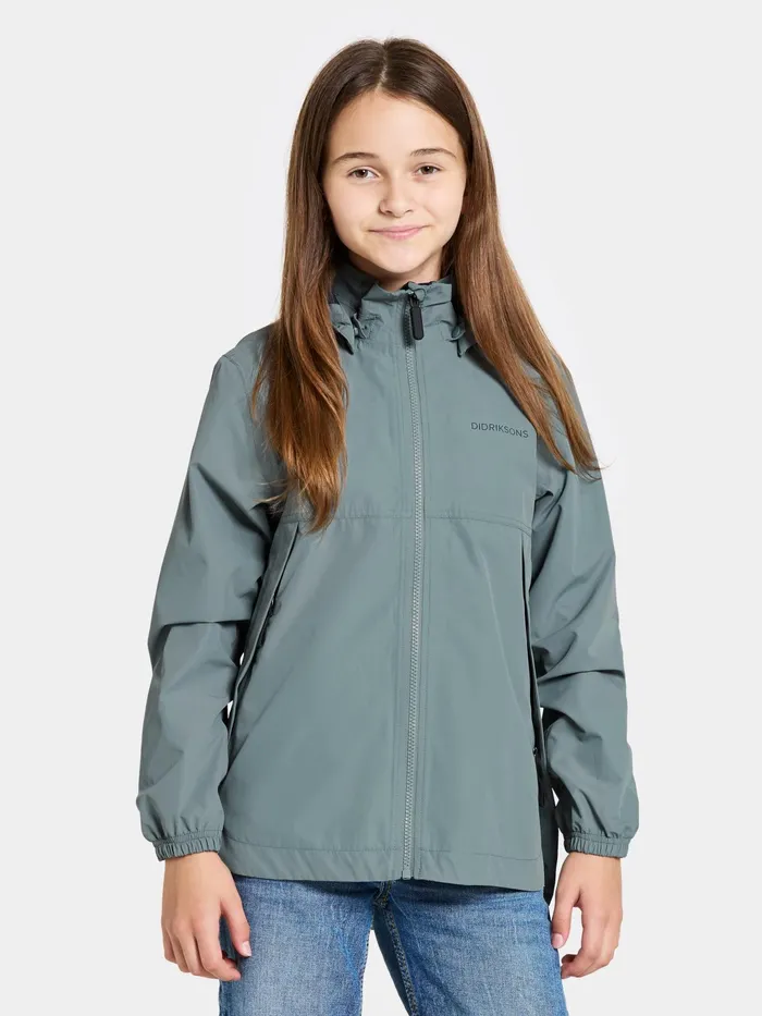 Kids Meliss Jacket Factory Blue Didriksons Spring Jackets