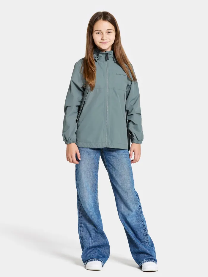 Kids Meliss Jacket Factory Blue Didriksons Spring Jackets