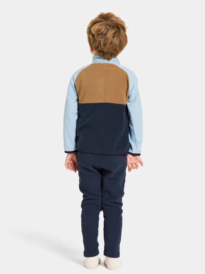 Kids Monte Half Button Navy Didriksons Fleece and Midlayers