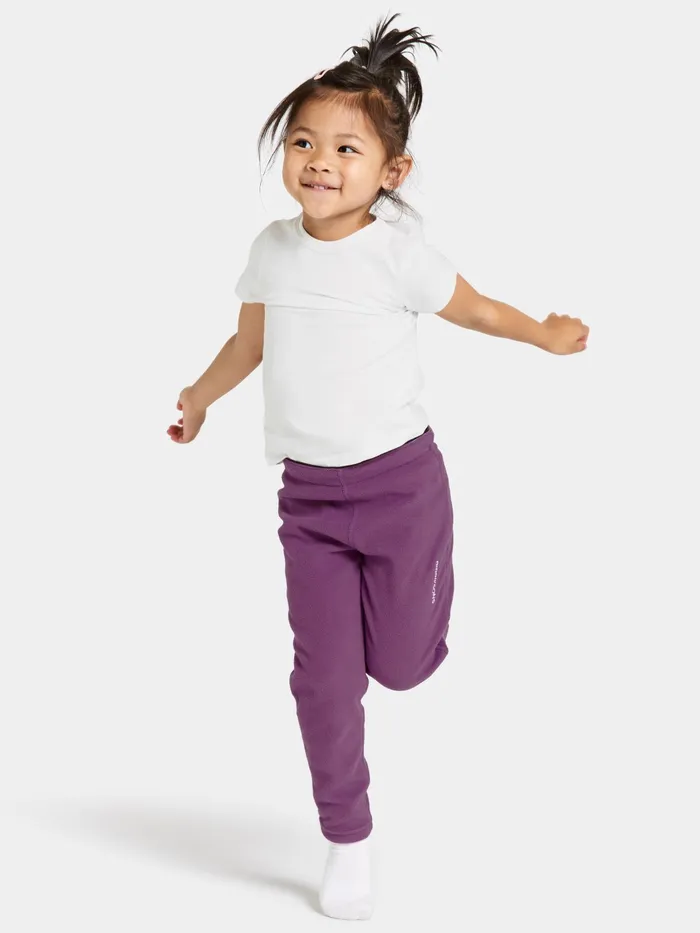 Kids Monte Pants Grape Didriksons Fleece Joggers