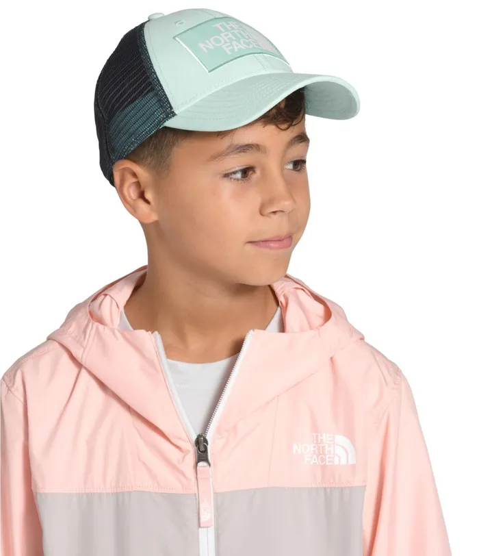 Kids Mudder Trucker Hat Coastal Green The North Face Hats