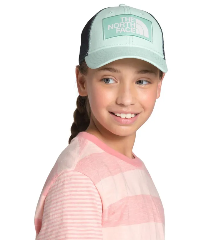 Kids Mudder Trucker Hat Coastal Green The North Face Hats