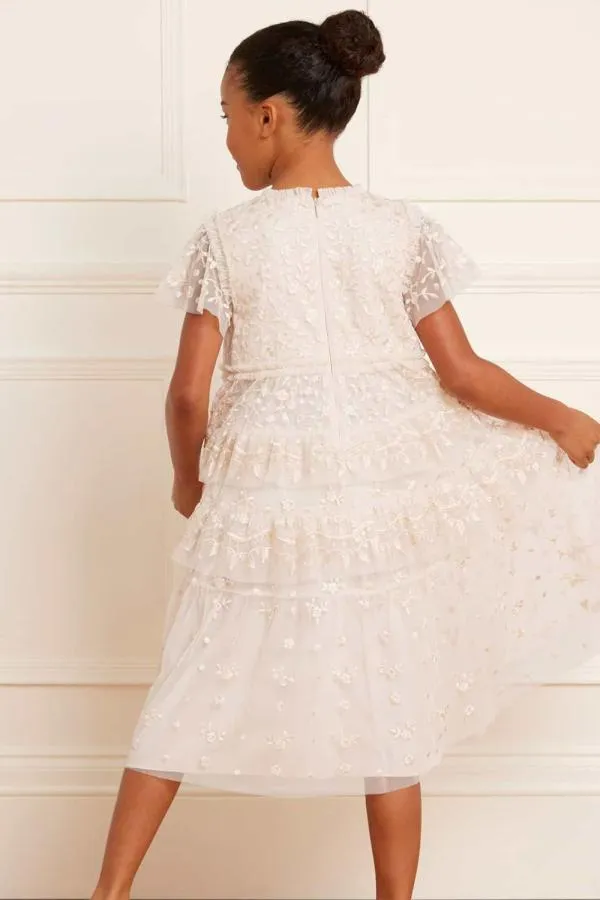 KIDS Needle and Thread Angelica Lace Kids Dress Champagne KIDS Needle and Thread Angelica Lace Kids Dress Champagne