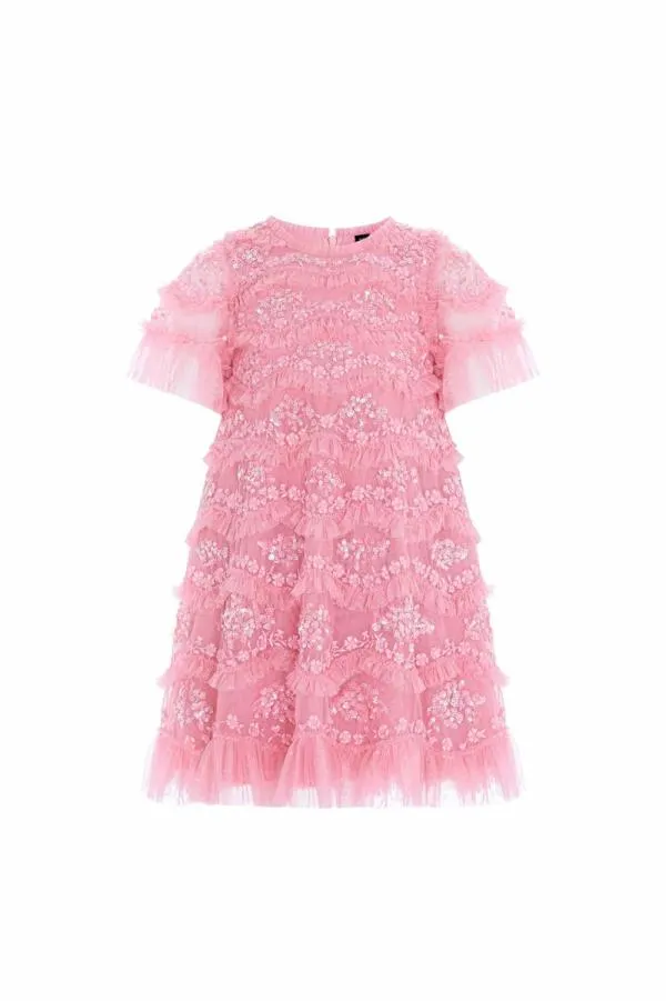 KIDS Needle and Thread Daisy Wave Kids Dress Pink KIDS Needle and Thread Daisy Wave Kids Dress Pink