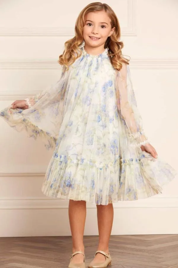 KIDS Needle and Thread Summer Posy Long Sleeve Kids Dress Multi