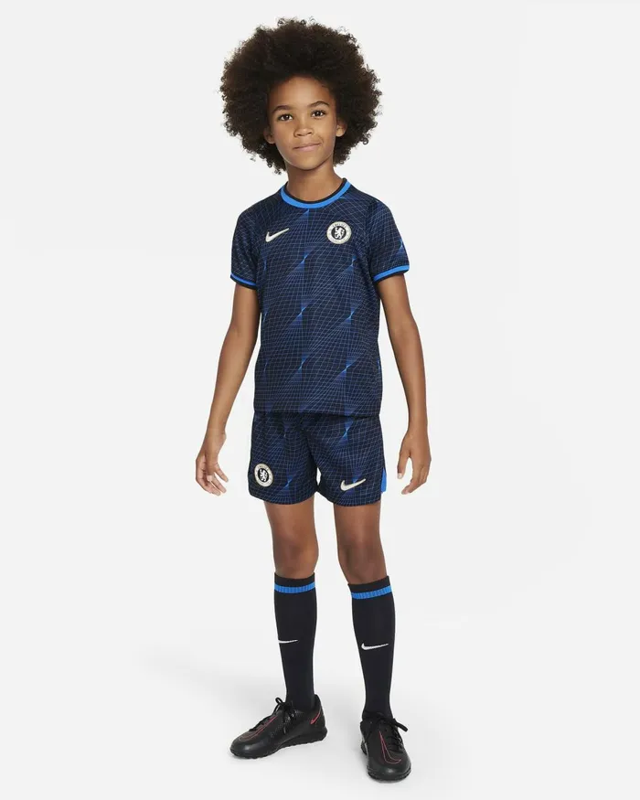 Kids Nike All Clothing Chelsea FC 202324 Away Soarclub Goldwhite
