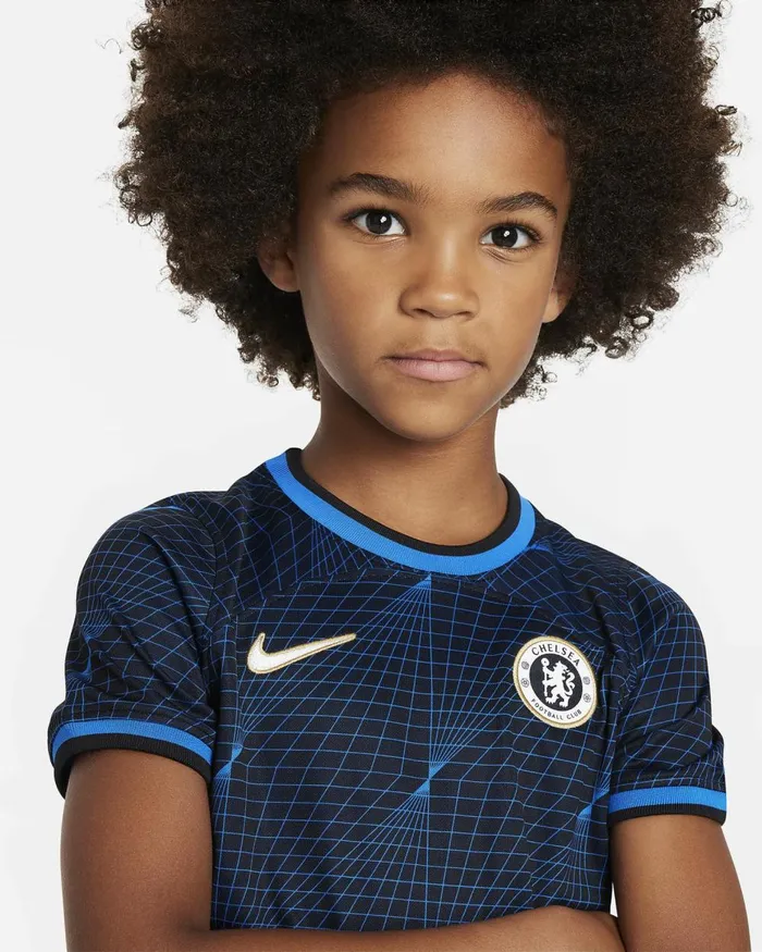Kids Nike All Clothing Chelsea FC 202324 Away Soarclub Goldwhite