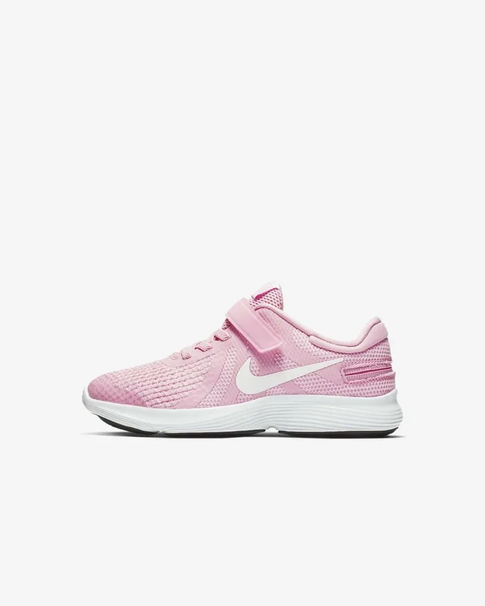Kids Nike Younger Kids 3 8211 7 Years Revolution 4 FlyEase Pink Risepink Foamwhite Kids Nike Younger Kids 3 8211 7 Years Revolution 4 FlyEase Pink Risepink Foamwhite