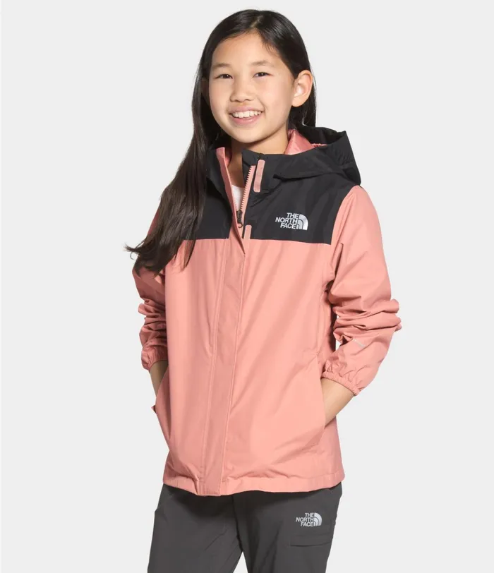 Kids Resolve Reflective Jacket Pink Claytnf Black The North Face Jackets and Vests
