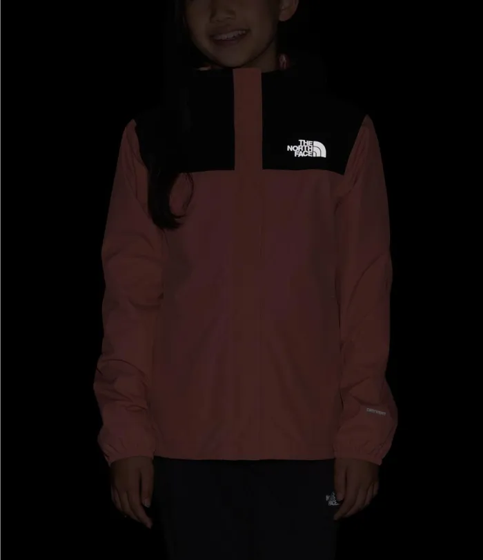 Kids Resolve Reflective Jacket Pink Claytnf Black The North Face Jackets and Vests