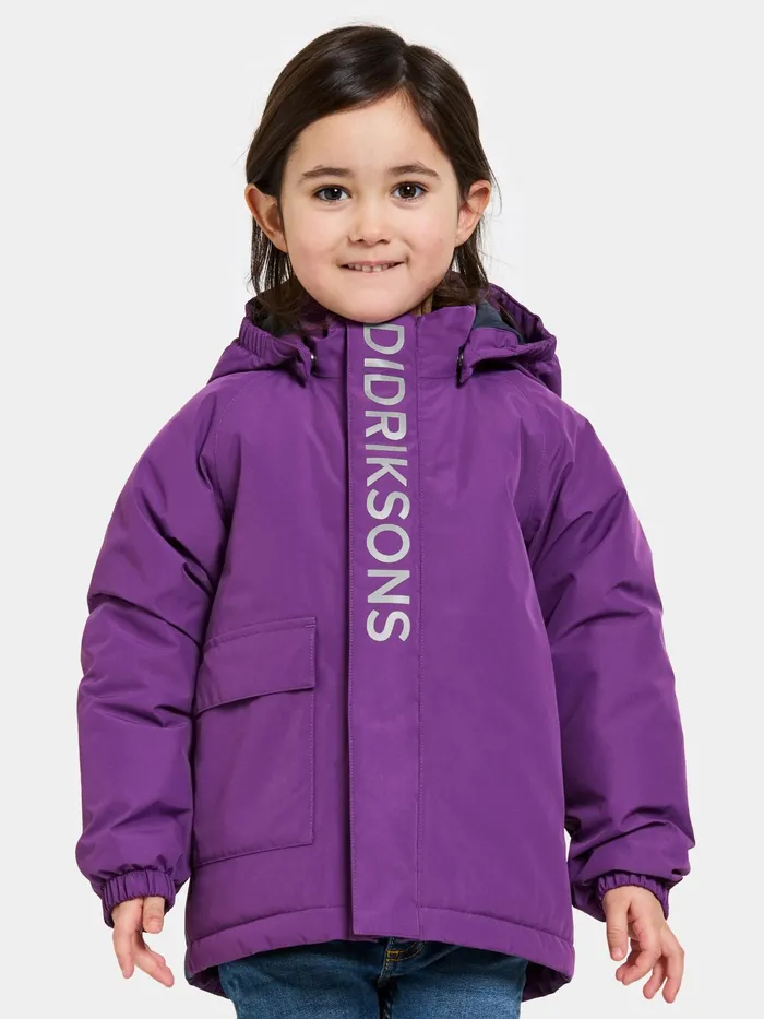 Kids Talvi Jacket Royal Purple Didriksons Autumn Jackets