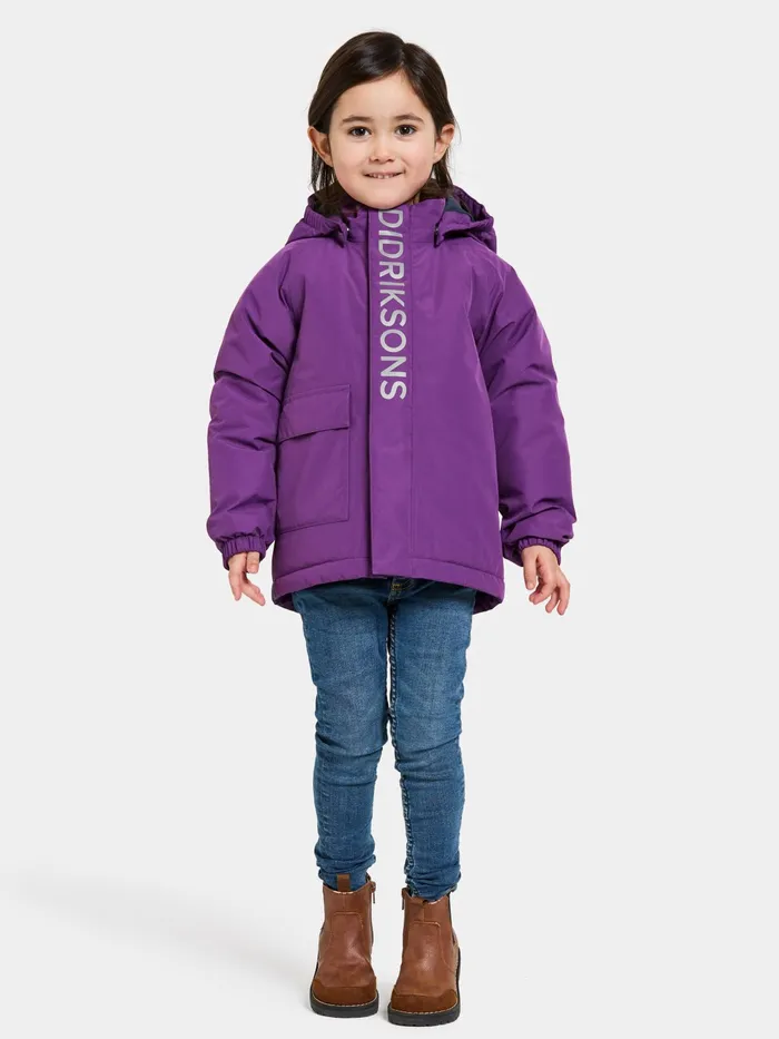 Kids Talvi Jacket Royal Purple Didriksons Autumn Jackets
