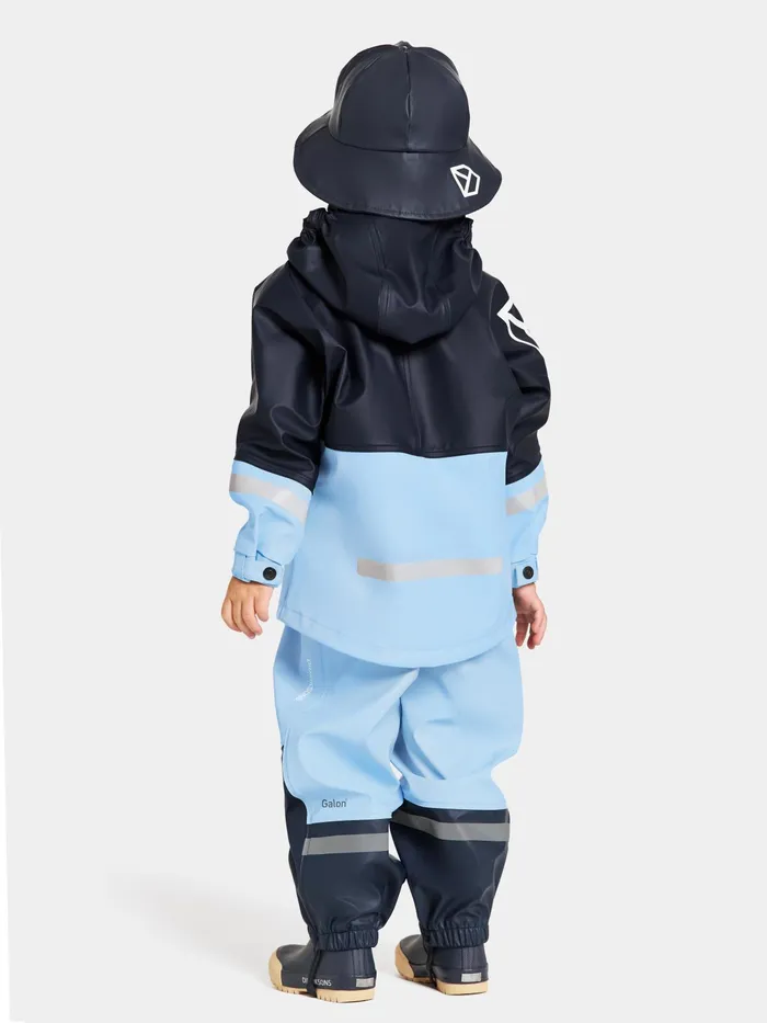 Kids Waterman Set Light Sea Blue Didriksons Unlined Rain Set