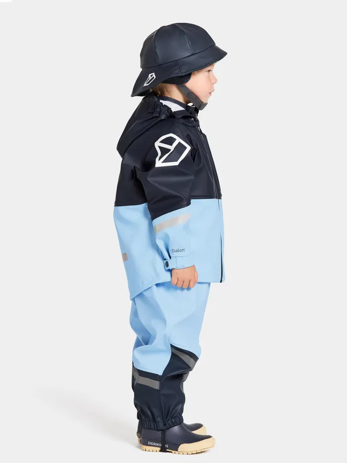 Kids Waterman Set Light Sea Blue Didriksons Unlined Rain Set