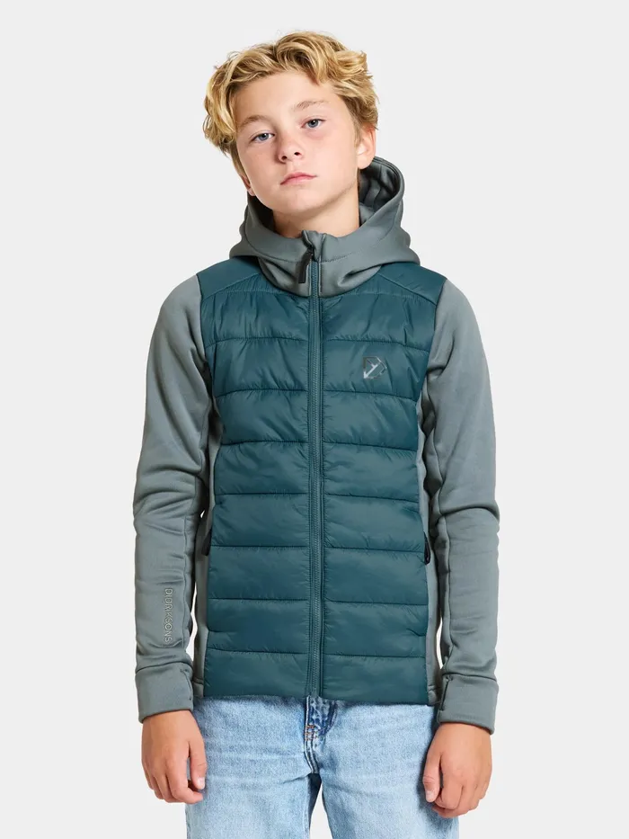 KidsYouth Kapris FullZip Star Blue Didriksons Fleece and Midlayers