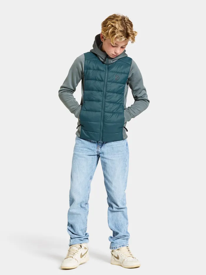 KidsYouth Kapris FullZip Star Blue Didriksons Fleece and Midlayers