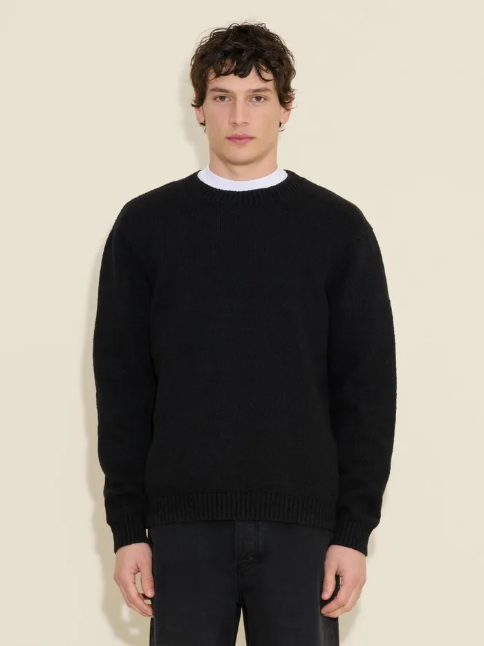 Knitwear Men Holzweiler Cohen Crew Black