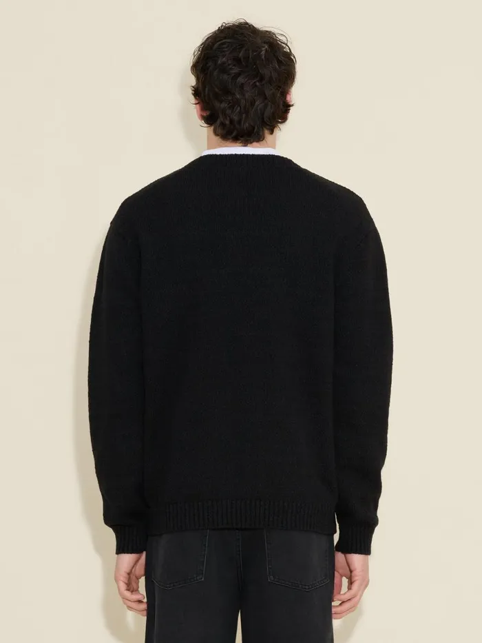 Knitwear Men Holzweiler Cohen Crew Black