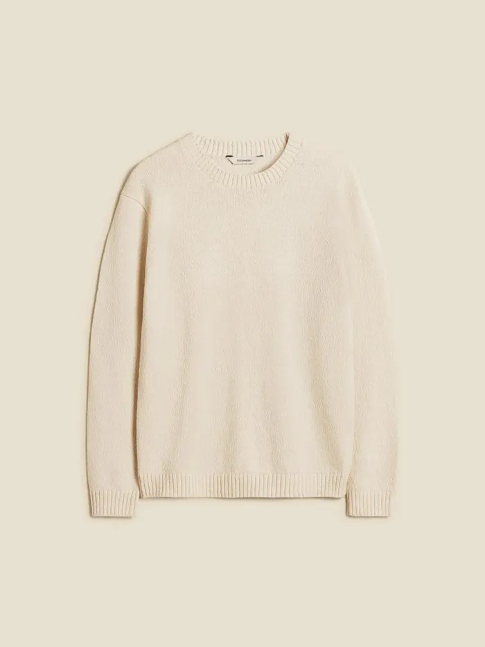 Knitwear Men Holzweiler Cohen Crew Ecru