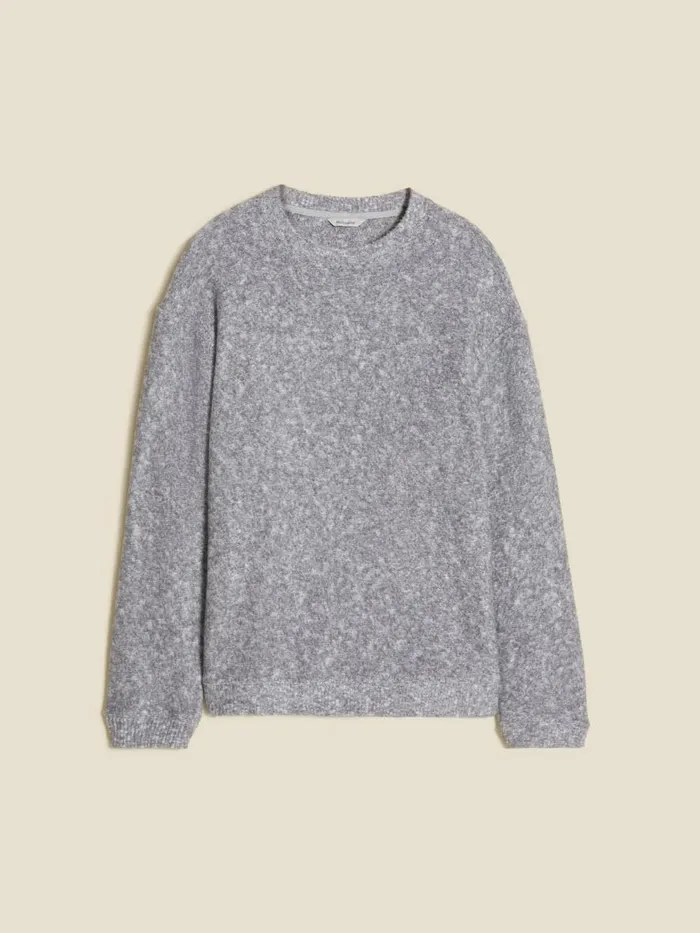 Knitwear Men Holzweiler Duke Brushed Crew Grey Mix
