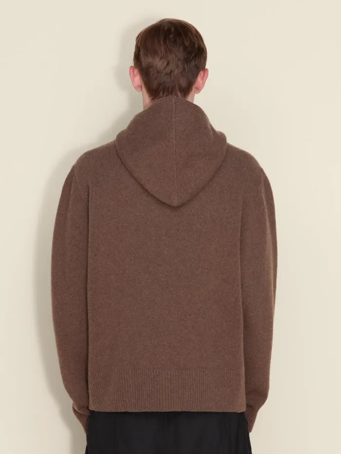 Knitwear Men Holzweiler Ian Hoodie Brown