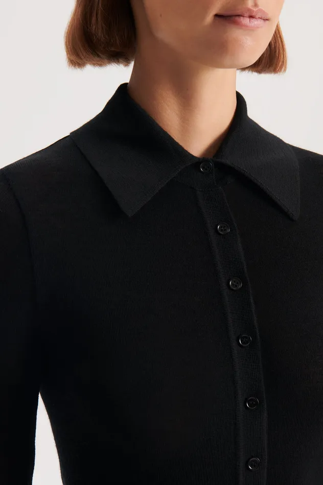 Knitwear Scanlan Theodore Women BABYWOOL CARDIGAN BLACK ALL