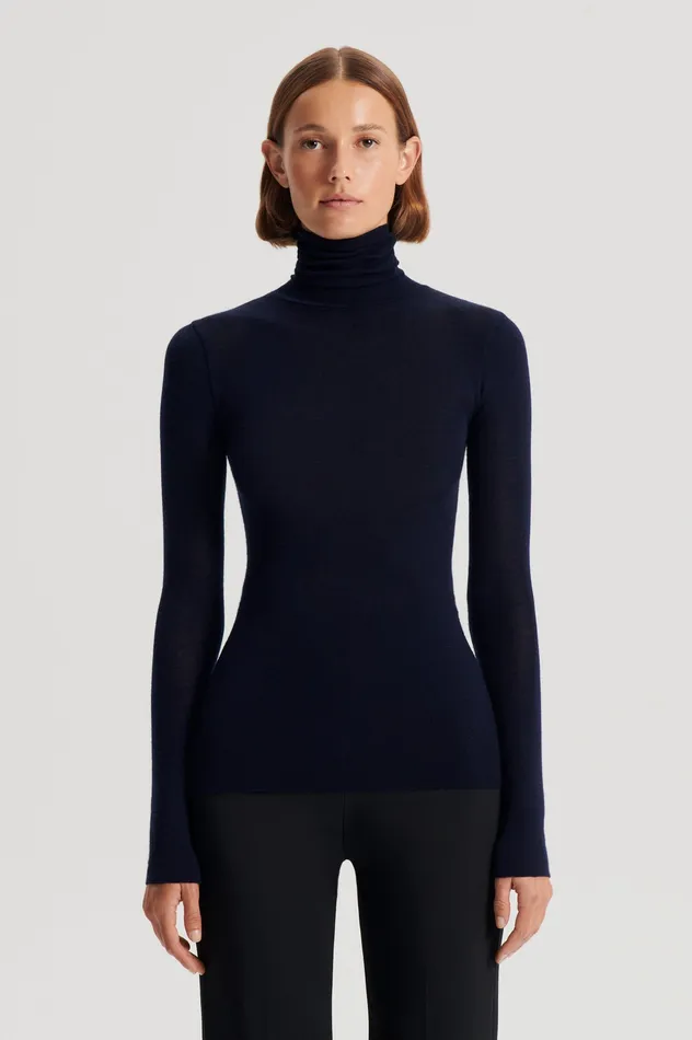 Knitwear Women Babywool Polo Neck Navy Tops Scanlan Theodore Babywool Polo Neck Navy Tops Scanlan Theodore Scanlan Theodore Knitwear Women Babywool Polo Neck Navy Tops Scanlan Theodore Babywool Polo Neck Navy Tops Scanlan Theodore Scanlan Theodore
