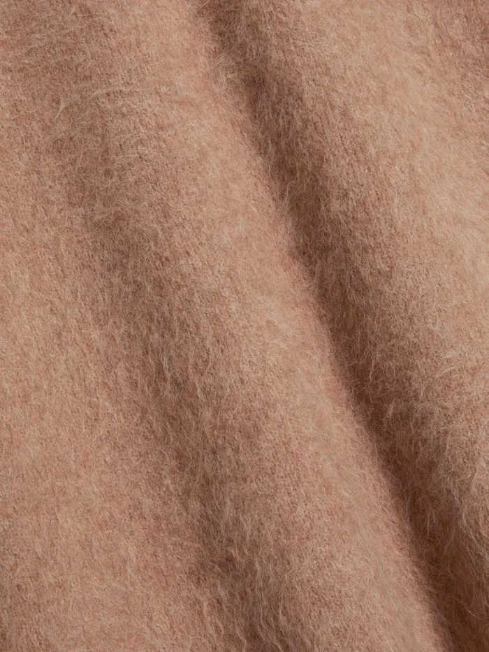 Knitwear Women Holzweiler Fure Fluffy Knit Skirt Beige