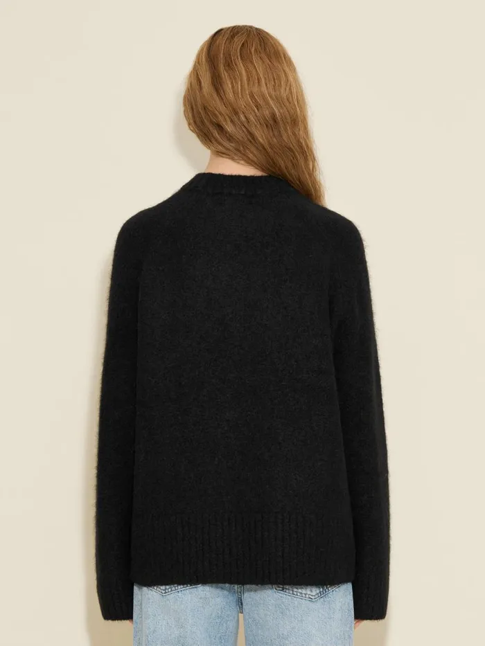 Knitwear Women Holzweiler Fure Fluffy Knit Sweater Black