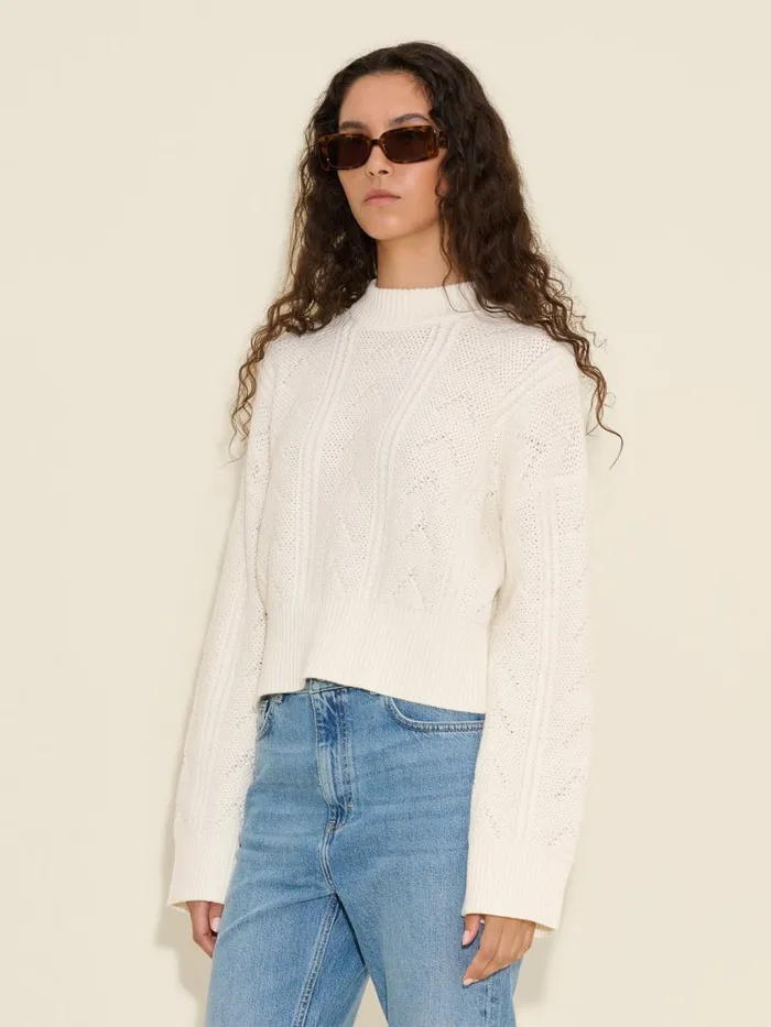 Knitwear Women Holzweiler Serena Knit Sweater White