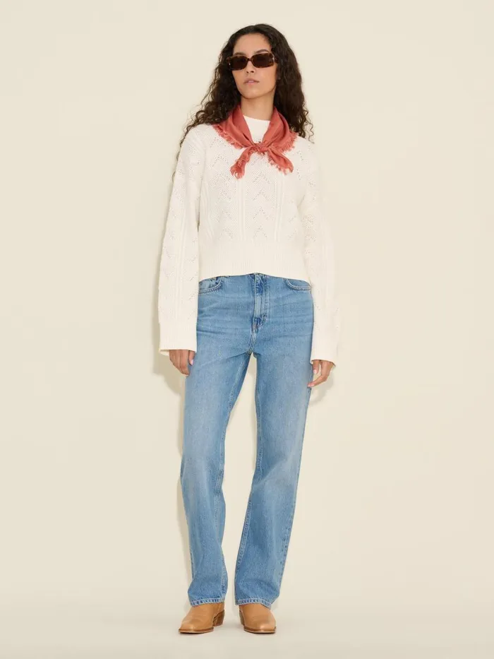 Knitwear Women Holzweiler Serena Knit Sweater White