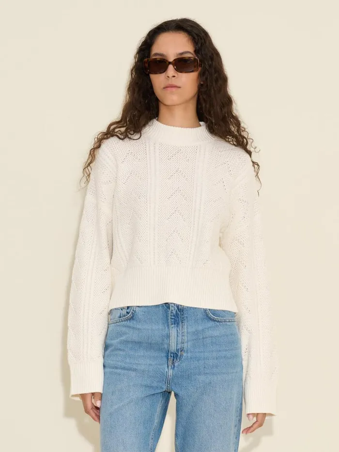 Knitwear Women Holzweiler Serena Knit Sweater White