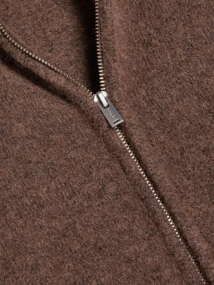 Knitwear Women Holzweiler Tine Fluffy Cardigan Dk Brown