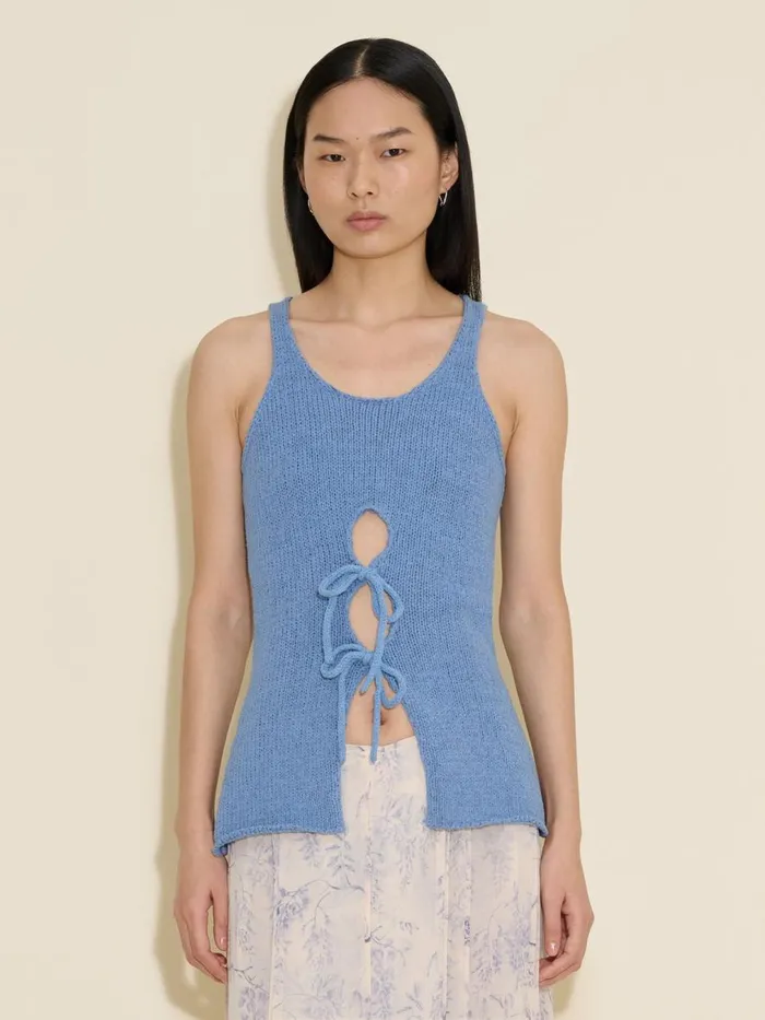 Knitwear Women Holzweiler Wou Knit Singlet Lt Blue