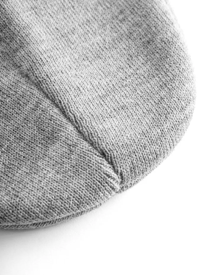 KnowledgeCotton Apparel Accessories Kids Wool Beanie Grey Melange 8211 Kids