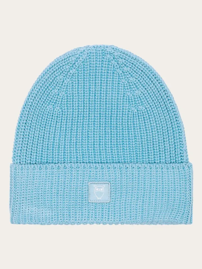 KnowledgeCotton Apparel Accessories Ribbing Hat Glacier Lake 8211 Men