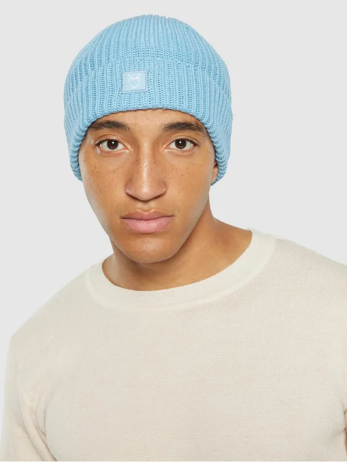 KnowledgeCotton Apparel Accessories Ribbing Hat Glacier Lake 8211 Men KnowledgeCotton Apparel Accessories Ribbing Hat Glacier Lake 8211 Men