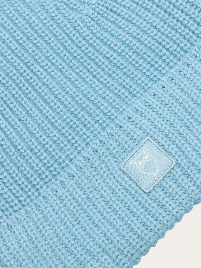 KnowledgeCotton Apparel Accessories Ribbing Hat Glacier Lake 8211 Men KnowledgeCotton Apparel Accessories Ribbing Hat Glacier Lake 8211 Men