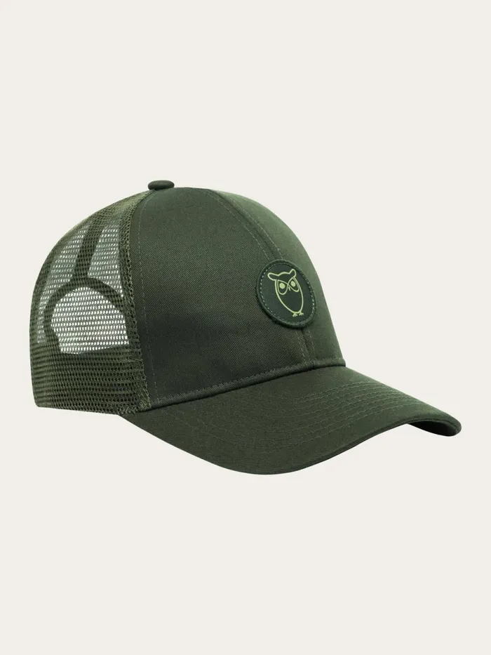 KnowledgeCotton Apparel Accessories Twill Trucker Cap Forrest Night 8211 Women