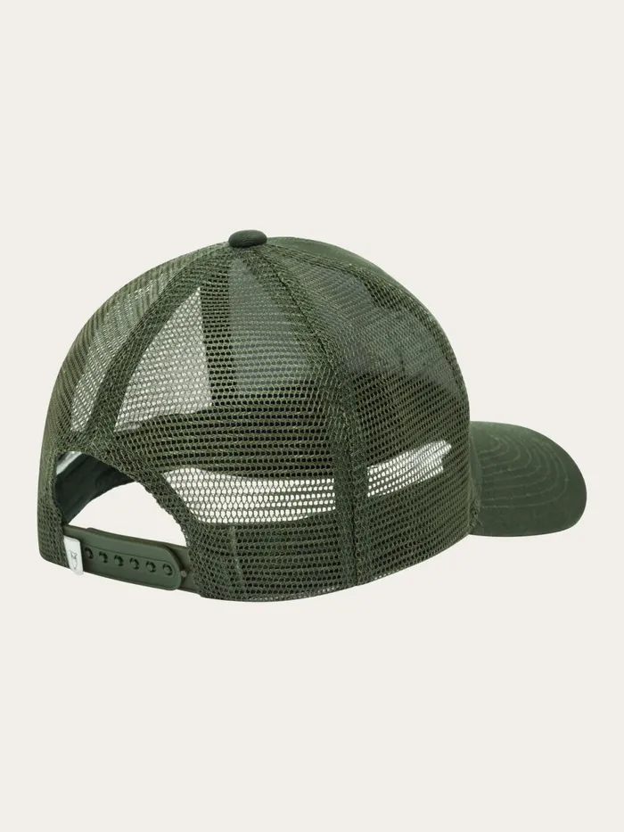 KnowledgeCotton Apparel Accessories Twill Trucker Cap Forrest Night 8211 Women