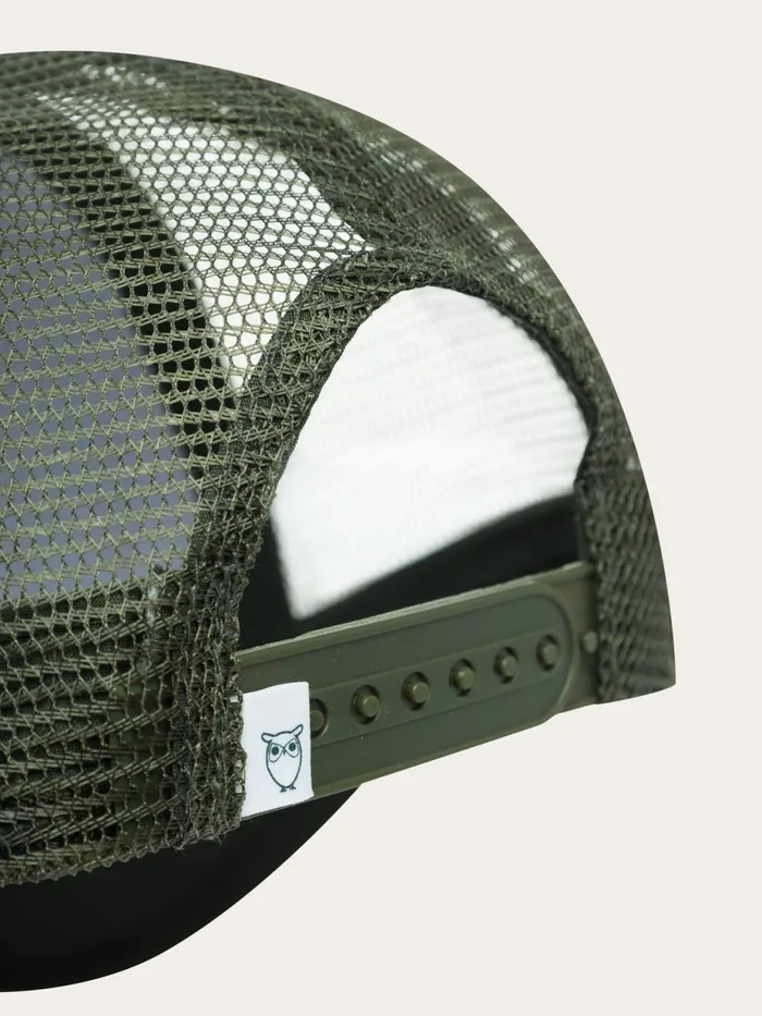 KnowledgeCotton Apparel Accessories Twill Trucker Cap Forrest Night 8211 Women