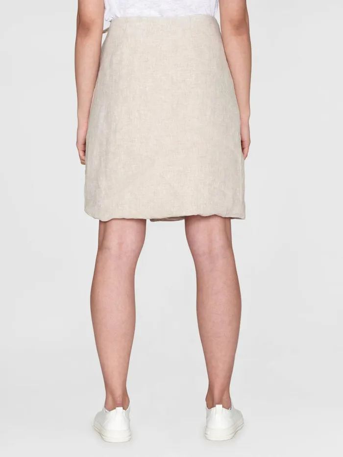 KnowledgeCotton Apparel Dresses And Skirts Natural Linen Wrap Skirt Light Feather Gray 8211 Women KnowledgeCotton Apparel Dresses And Skirts Natural Linen Wrap Skirt Light Feather Gray 8211 Women