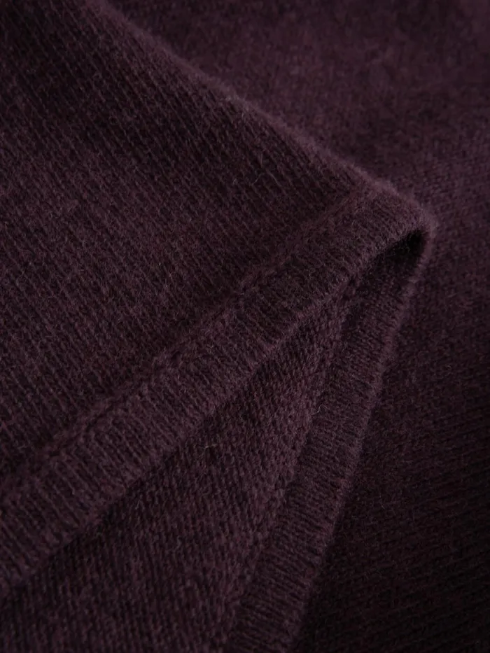 KnowledgeCotton Apparel Dresses And Skirts Roll Neck Mid Length Dress Chocolate Plum 8211 Women KnowledgeCotton Apparel Dresses And Skirts Roll Neck Mid Length Dress Chocolate Plum 8211 Women