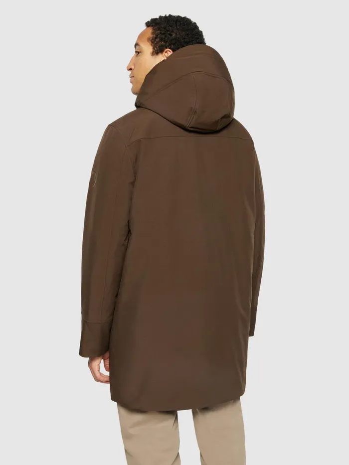 KnowledgeCotton Apparel Jackets And Vests Long Soft Shell Jacket CLIMATE SHELL Demitasse brown 8211 Men KnowledgeCotton Apparel Jackets And Vests Long Soft Shell Jacket CLIMATE SHELL Demitasse brown 8211 Men