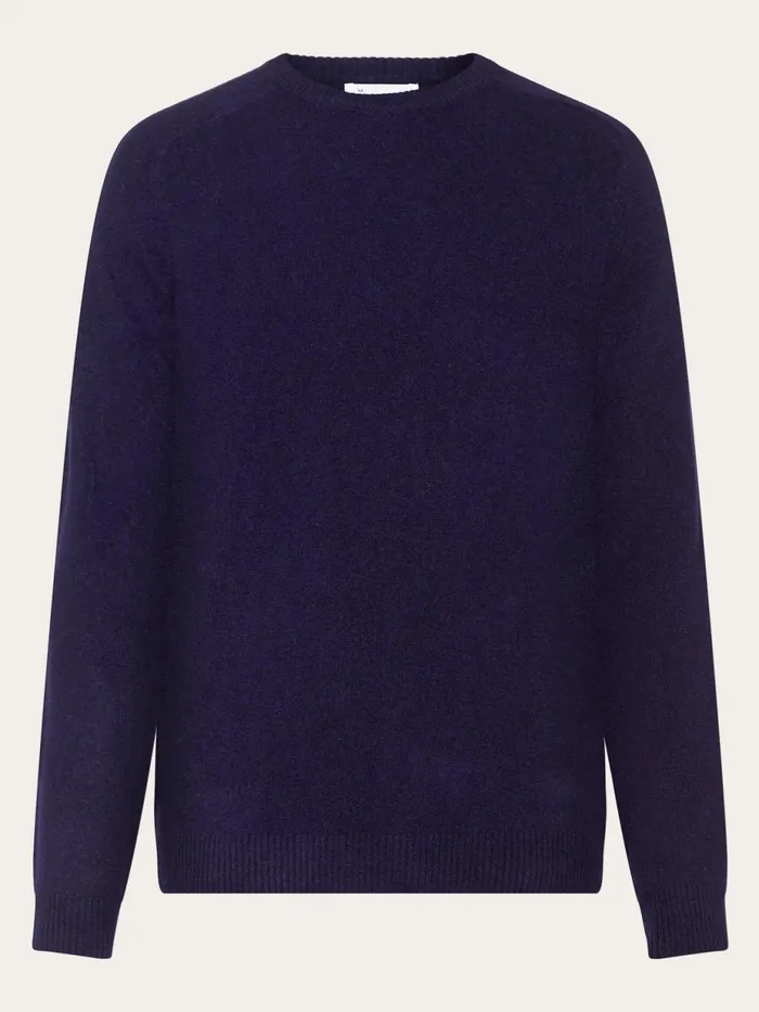 KnowledgeCotton Apparel Knits Basic Oneck Knit Total Eclipse 8211 Men
